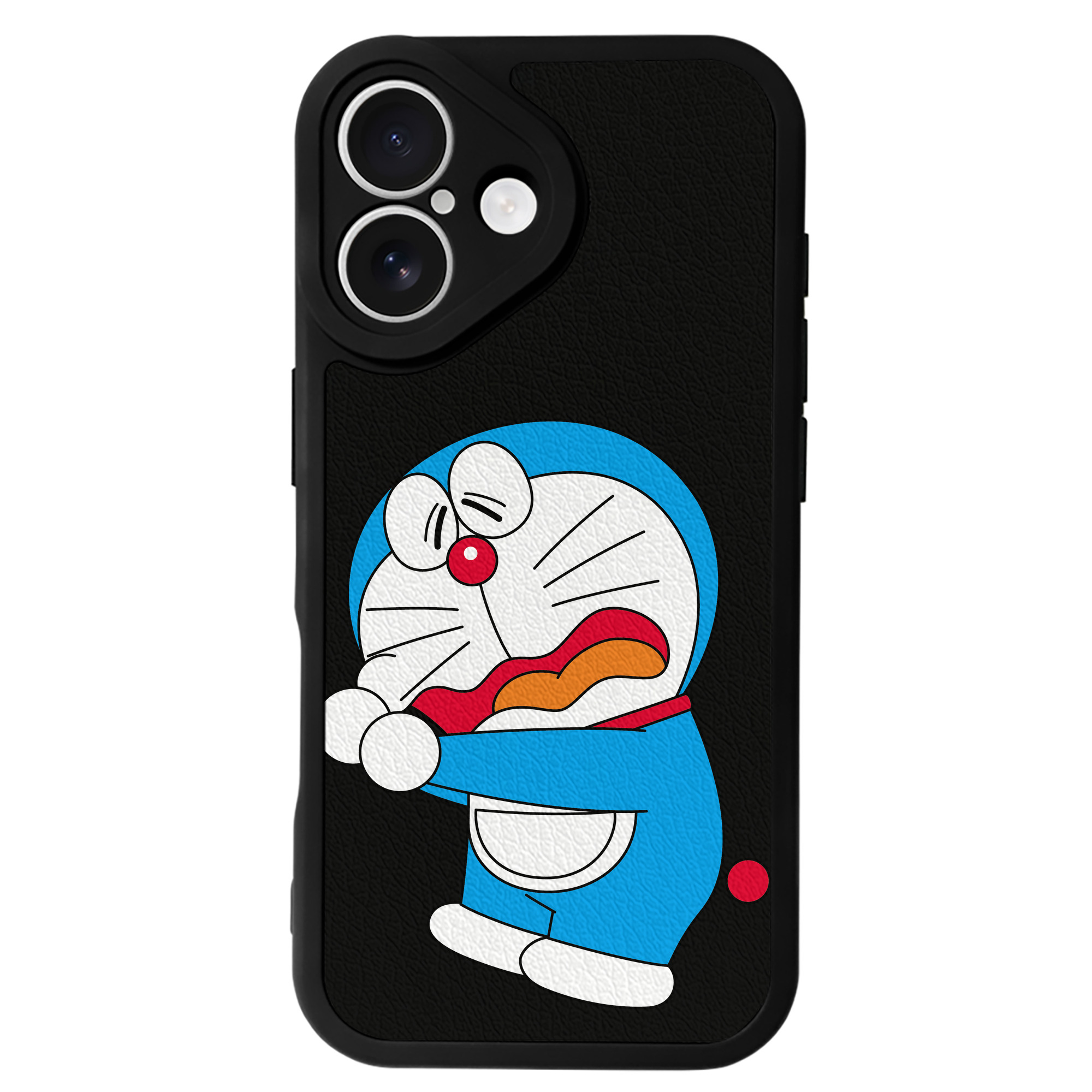 （画像用） ドラえもん Doraemon 【iPhone 16シリーズ対応】シリコンスマホケース（レザー調） 材質：シリコン